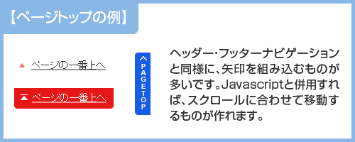 ページトップの例